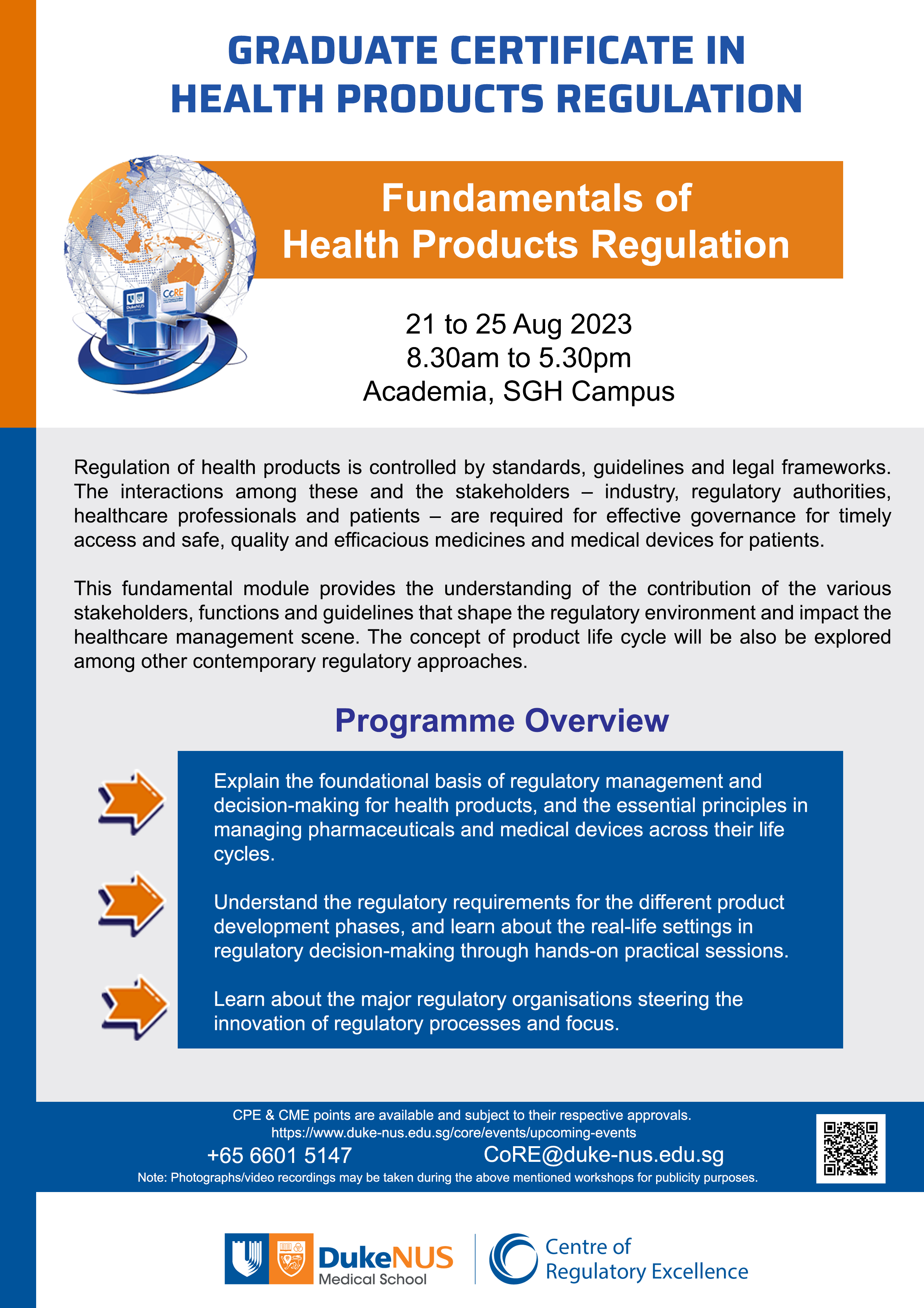 Flyer - 2023 GMS Fundamentals of Health Products Regulation
