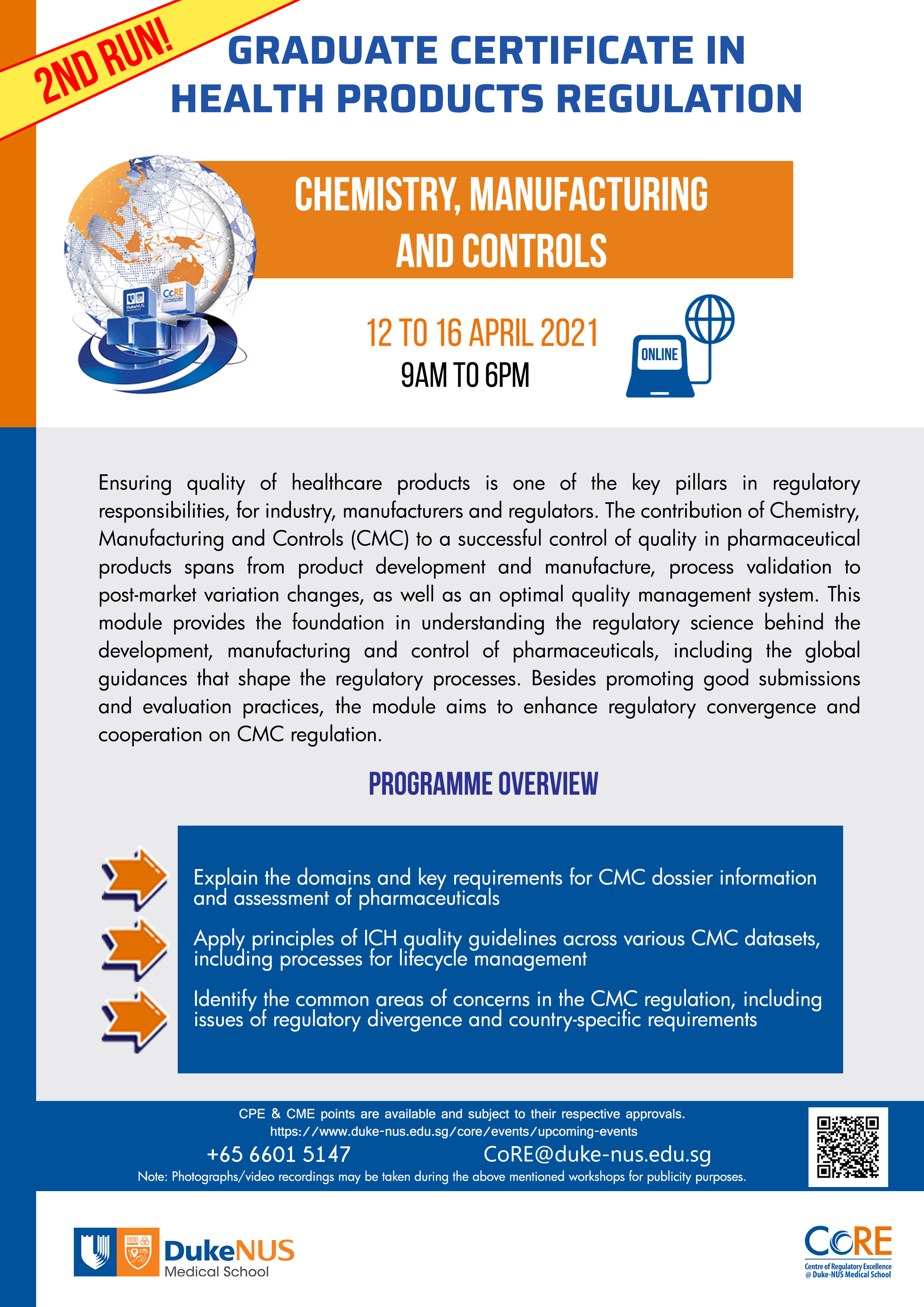 Flyer - GMS Chemistry, Manufacturing and Control rerun