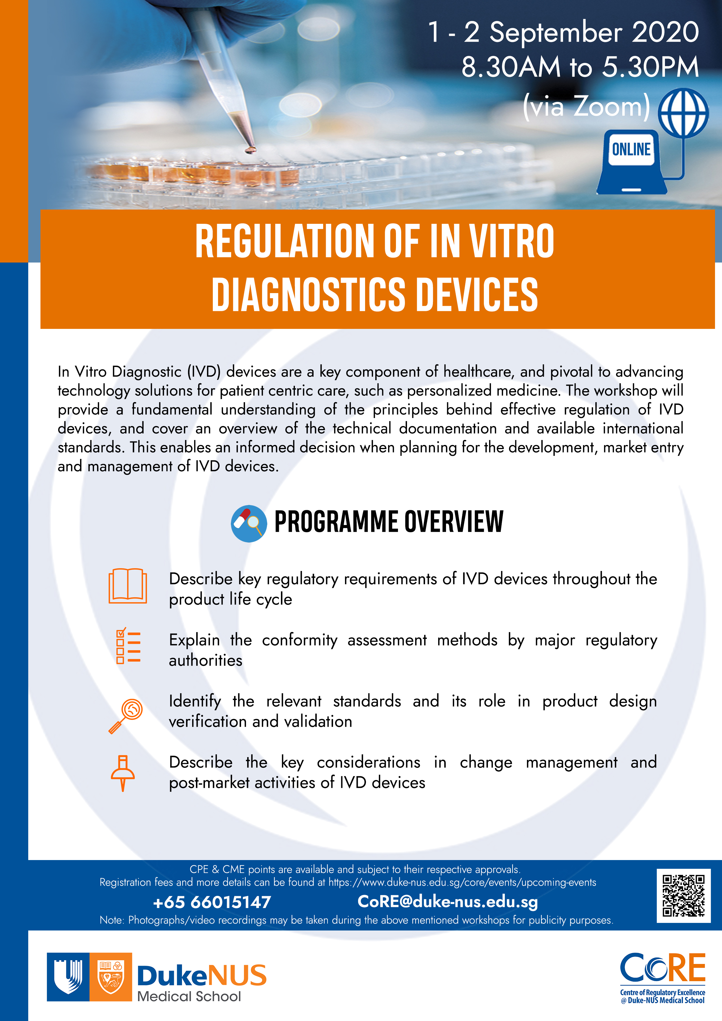 Regulation of IVD Devices Workshop Flyer