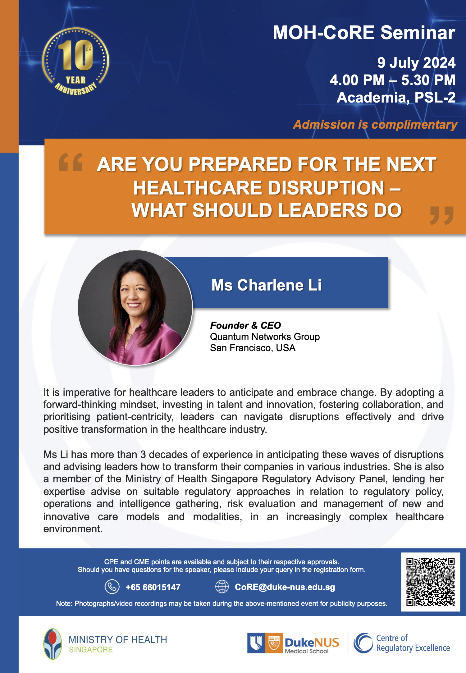 Flyer_MOHCoRE Seminar Charlene Li _20240705