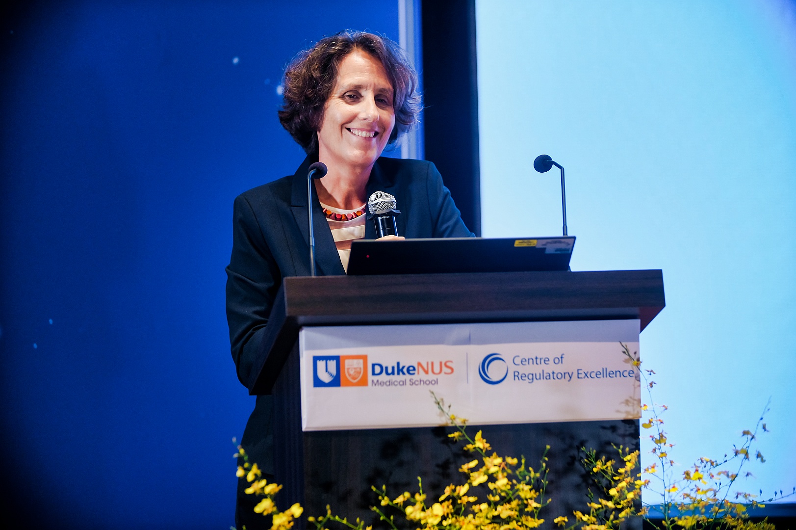 A/Prof Silke Vogel giving the closing remarks and congratulating the graduates