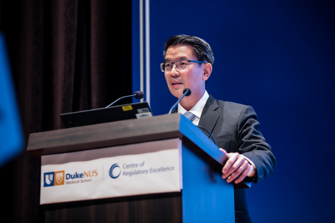 Prof John Lim giving the welcome remarks