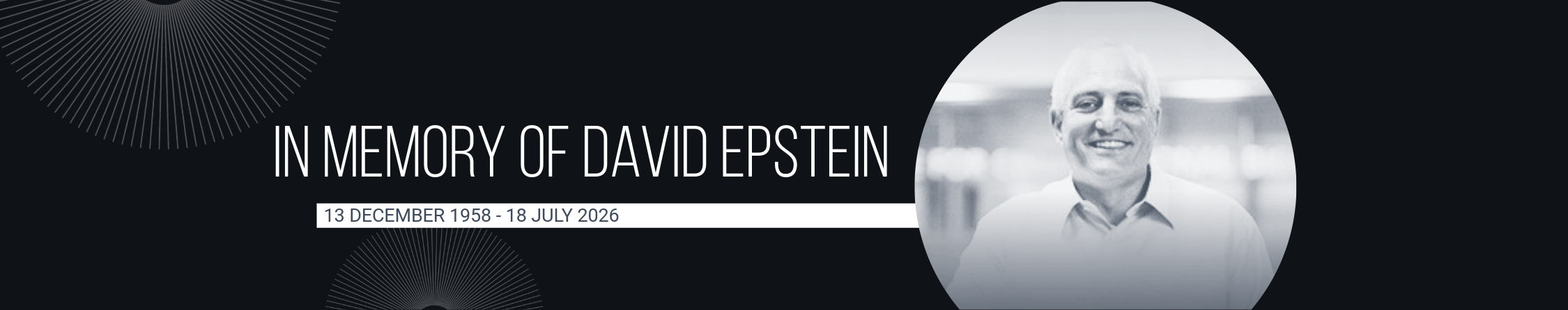 IN MEMORY OF DAVID EPSTEIN